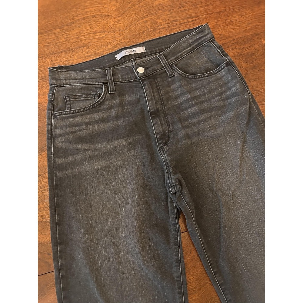 Joe's Jeans The Blake Jeans Mens 30x33 Charcoal Gray Slim Straight Raw Hem Denim